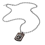 50cm + 20cm Verlängerung Police Herren-Kette mit Anhänger Florence Edelstahl 70 cm - PJ25515PSC-02