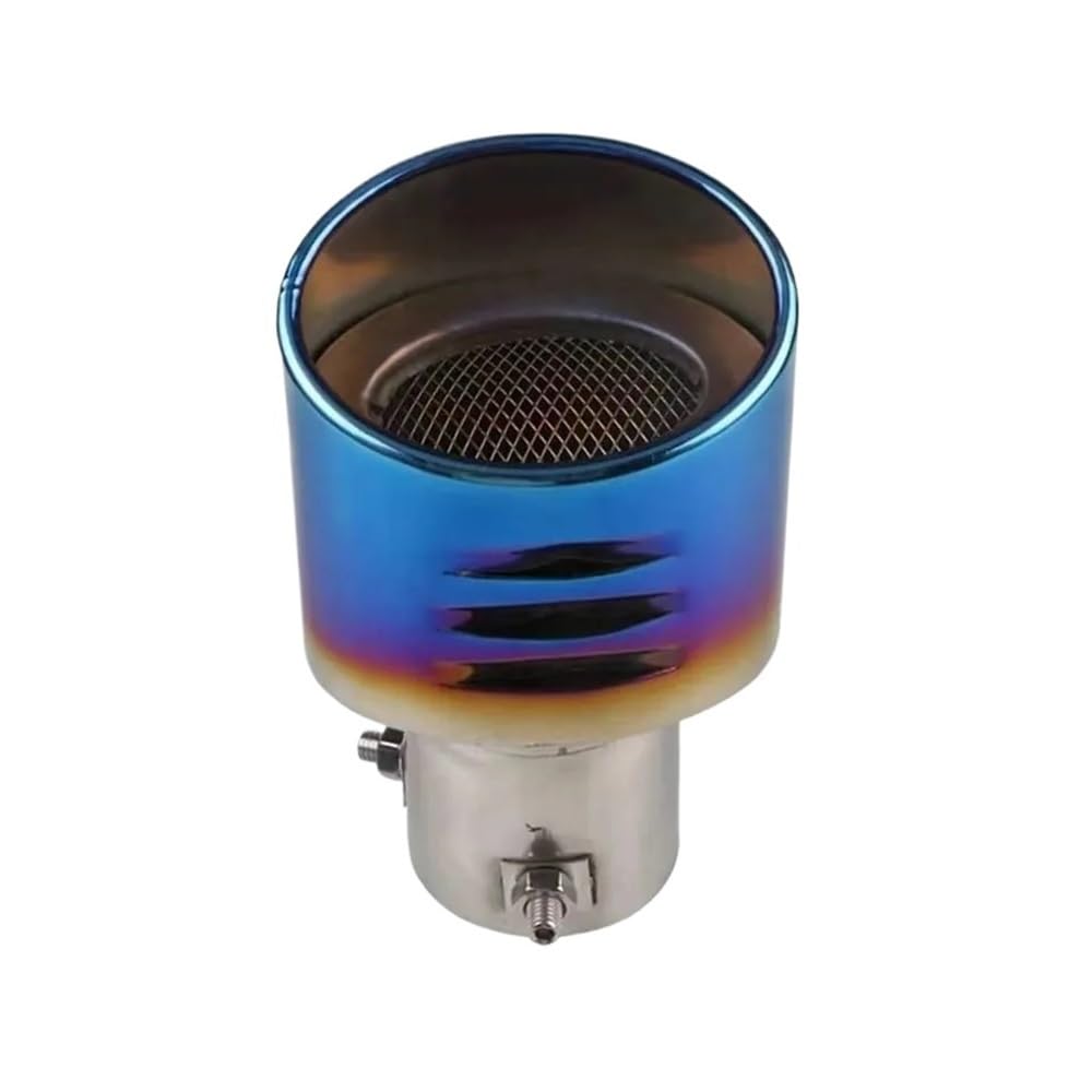 Buse tuyau d'échappement double carré finition chrome brillant entrée 60mm
