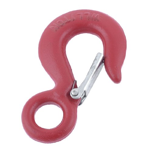 Aexit Hardware Red Rigging 1 Ton 2204.6 lb 25mm Open Width Weight Hanging Fixed Turnbuckles Eye Hook