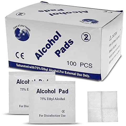 JUJUYACO Alcohol Prep Pads 100 Pack Cover