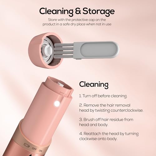 Image of RENEE Spark EpiSense One Facial Hair Remover | Cheeks, Upper Lip & Chin, Gentle On Skin | With Hypoallergenic Stainless Steel Blade & Smartlight Precision | For Women | 1 Unit