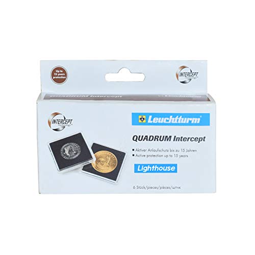 Preisvergleich Produktbild Münzkapseln QUADRUM Intercept Innendurchmesser 34 mm, schwarz