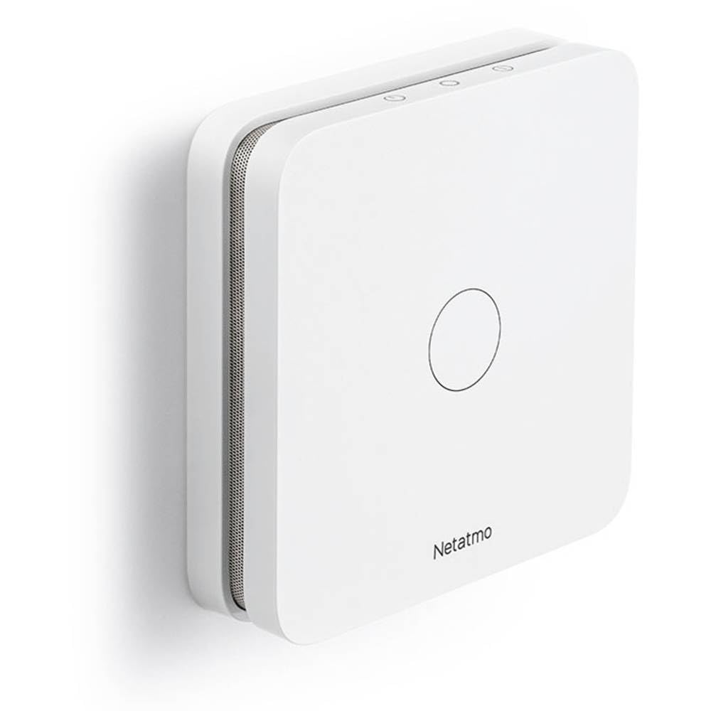 Netatmo - Detector de monóxido de Carbono Inteligente, Wi-Fi, batería de 10 años, Alarma 85 dB, función de autoprueba, sin Sistema Inteligente doméstico, certificaciones EN 50291 y NF, NCO-DE