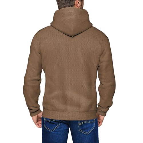Sweat à capuche homme doux contre le froid, pull décontracté confortable - 7