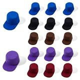 SUPERFINDINGS 15Pcs 5 Colors Miniature Baseball Cap Tiny EVA Craft Hat 50mm Mini Hats Mini Wool Hats for DIY Puppet DIY Crafts Hair Accessories Minihouse Decoration
