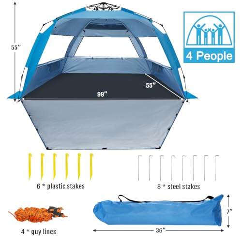 WhiteFang Deluxe XL Beach Tent