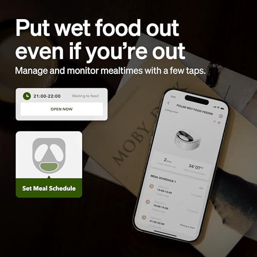 Image of PETLIBRO Automatic Cat Feeder Wet Food Refrigerated New Upgraded APP Control,3 Days Freshness 3 Meals,Semiconductor Cooling&Quick Chills Wet Food Dispenser,Polar WiFi Timed Auto Pet Feeder for Cat Dog