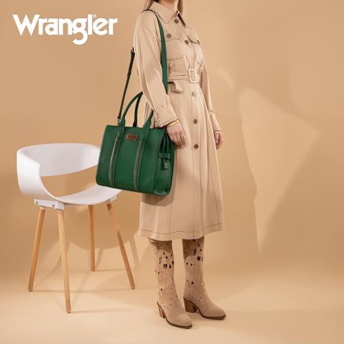 Image of Montana West x Wrangler Tote Bags Purses for Women Work Top-Handle Handbags with Strap