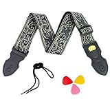 Pacchetto Di Grande Valore: Set regalo di accessori completo, completamente equipaggiato con tutto ciò di cui un chitarrista professionista ha bisogno, inclusi 3 plettri personalizzati, 1 cordino per paletta, 1 tracolla chitarra. Questo pacchetto di valore ti consente di risparmiare denaro su accessori aggiuntivi.