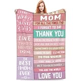 Birthday Gifts for mom, Women Birthday Ideas, Best Gifts for Mom, Happy Woman Bday,Mother's Day Decorations Throw Blanket 50"X60" (60 * 50in, Pink)