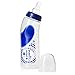 Evenflo Feeding Angled Premium Proflo Vented Plus Baby, Infant and Newborn Bottles - Helps Reduce Colic - Teal/Navy/Grey, 9 Ounces (Pack of 6)