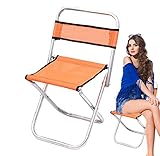JMUNG FoldiFishiChair Tragbarer Stuhl mit hochdichtem Stoff - Tragbarer Outdoor-Stuhl StroBearifor, Angeln, Grillen, Wandern, Picknick (Color : Chair with Backrest Large Size)