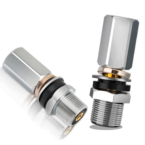 SO239 CB Radio Antenna Adapter Heavy Duty Stud Mount Adaptor with 3/8-24 Threads UHF-Female Connector for Mounting CB Antennas Ham Radio Accessories,2 Pack