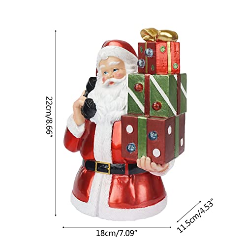 Petit Père Noël extérieur sans prise électrique pour résoudre vos décors complexes - 5