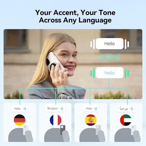 InnAIO T9 AI language Translator Device, Real Time Voice Cloning, Support 150+ Languages, Cross-App Translation, 98.6% Accuracy, 0.5s Response, Offline Translation, Portable Design for Business Travel — view 3