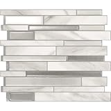 Piastrelle autoadesive Milano Collection Carrera - Piastrelle adesive da parete, 29,3 x 24,5 cm, confezione da 4