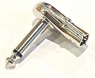 1/4" 1/4 inch 6.3mm 6.3 mm Right Angle 90 Degree Mono Male Jack Plug Connector pan Style