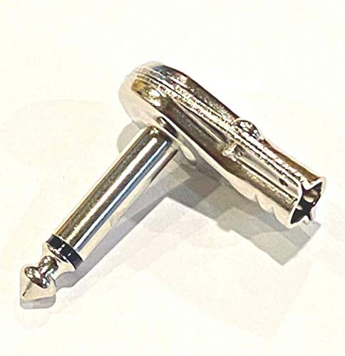 1-4 1-4 inch 6.3mm 6.3 mm Right Angle 90 Degree Mono Male Jack Plug Connector pan Style