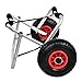 Kayak Canoe Carrier Trolley, Heavy Duty Aluminum Alloy Boat Cart with 10inch Wheels, Anti Slip Foam Pads for Transporting Canoe or Kayak