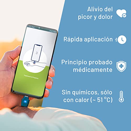 Miniatura 5 de Heat It - Dispositivo Para Picaduras De Insectos Con Tu Smartphone - Alivio Sin Químicos Del Picor Y Dolor Con Calor Concentrado - Para Android Iphone 15 16 17 Usb-C
