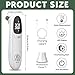 HOVCEH Ohrthermometer Hund, Fieberthermometer Hund mit LED Anzeige, 12,8 * 3,9 cm Tragbares Fieberthermometer Ohr, Fiebererkennung für Katzen, Hunde, Kühe, Ferd(Weiß)