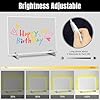 Led Note Board with Battery Box,16''Drawing Tablet,6 Modes & 8 Colors Light Up Drawing Board,Kids Toy with 13 Light Effects,Birthday Holiday Day Gifts for Girls & Boys Age 3+,Tracing Book