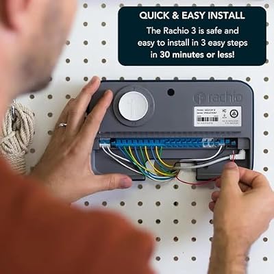 Rachio 3rd Gen: Smart 4-Zone Sprinkler Controller, App Enabled Automated Water Scheduling, Alexa Compatible, DIY Simple & Fast Install
