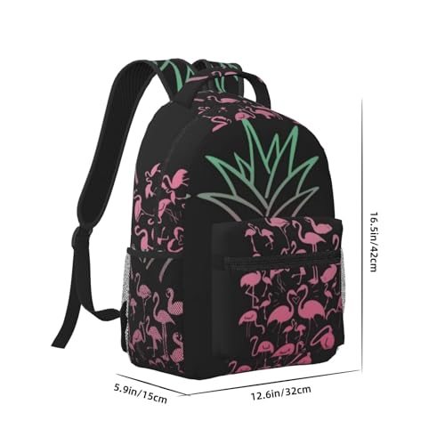 Sac à dos pour enfants écolière noir étanche taille unique - 2