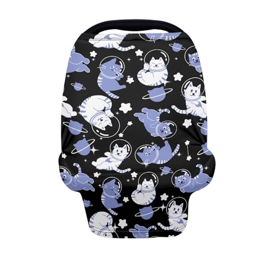 Image of Dinosaur Car Seat Canopy Breastfeeding Cover - Multi Use Baby Stroller and Carseat Cover, All Weather Breastfeeding Covers, Boys and Girls Shower Gifts