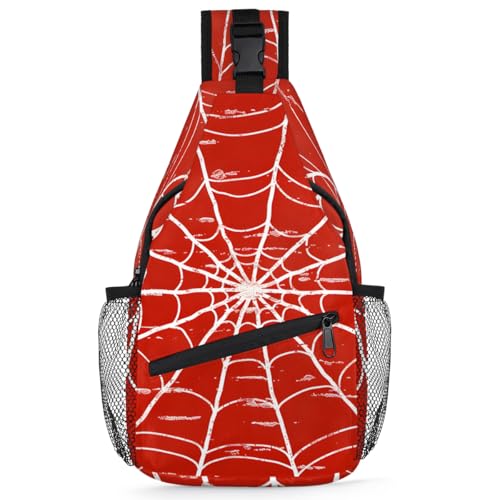 Mochila tipo sling red spiders para mujer y hombre miniatura 1