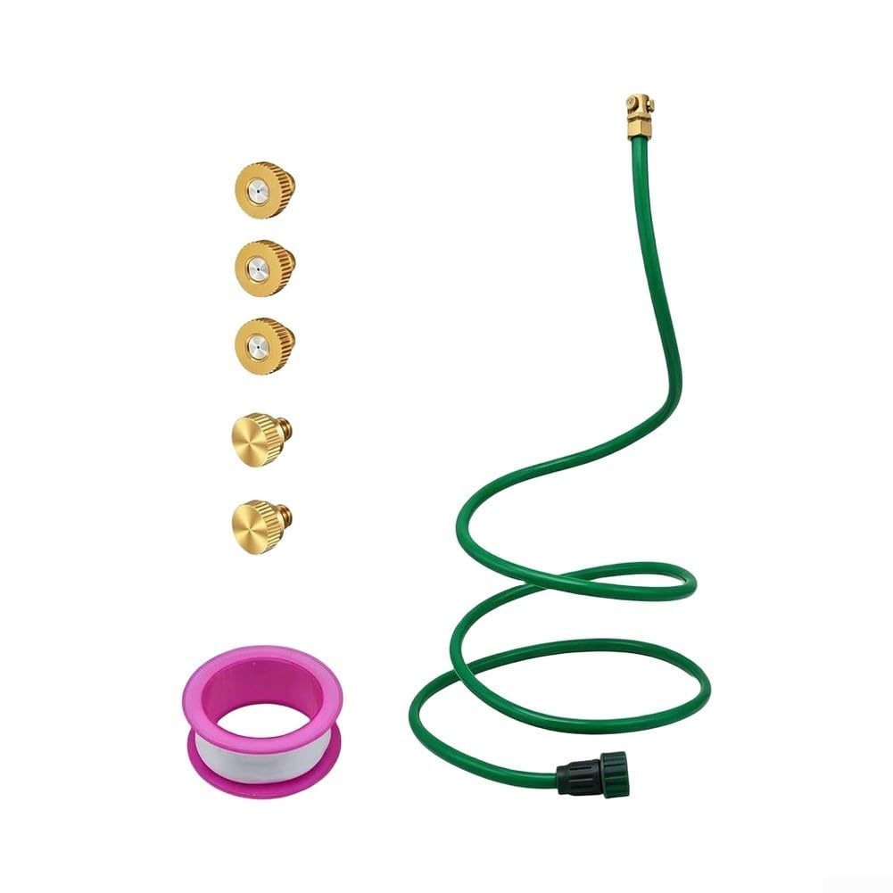 Rociador Agua Ergonómico Mango Antideslizante TPR(Green Threaded Type)