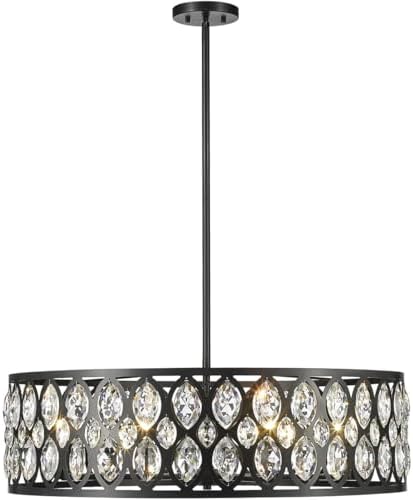Z-Lite 8 Light Chandelier 6010-30MB, Black, 30" Round