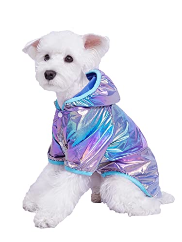 Qwinee Dog Hoodie Warm Dog Jacket Coat Reflective Pet Clothes For Cat Puppy Small Medium Dogs Multicolor M #TOP4