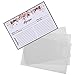 AKSHAYA Recipe Card Protectors - 100 Pack Clear Recipe Card Protectors 4x6 | Double Sided Visible Sleeves Protects Recipe Cards 4x6 from Water, Oil Spills and Kitchen Stains to Last for Generations