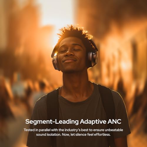 Image of Noise Master Buds Max, Sound by Bose Wireless Over-Ear Headphones, Adaptive ANC, LHDC 5.0, Immersive Spatial Audio,Upto 60H Playtime, Fast Pairing, Wear Detection(Titanium)