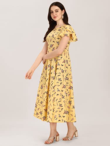 Image of QIQI Women's Crepe A-Line Maxi Casual Dress