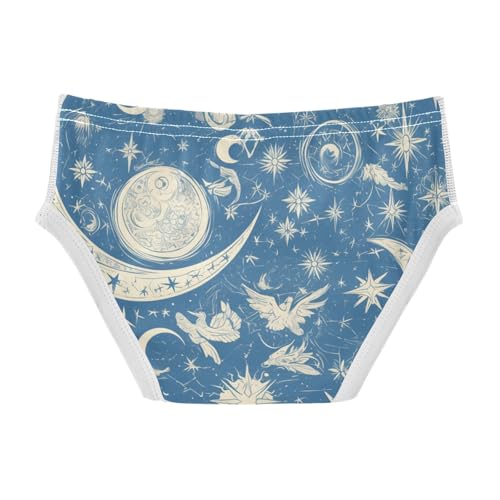 KLL Mandala Moon Sun Zodiac Little Boys Pure Cotton Underwear Cute Children Panties2
