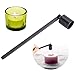 Produktbild YSTJKD Kerzenlöscher Edelstahl Kerzenlöscher Zange Kerzenlöscher mit Griff Edelstahl-Kerzenlöscher Kerzen Ausmachen Dochtlöscher Kerzenwerkzeug für Kerzen Docht Candle Extinguisher Schwarz