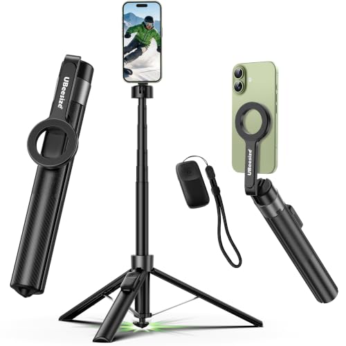 Image of UBeesize 71 inch Phone Tripod Stand & Magnetic Selfie Stick Tripod for iPhone