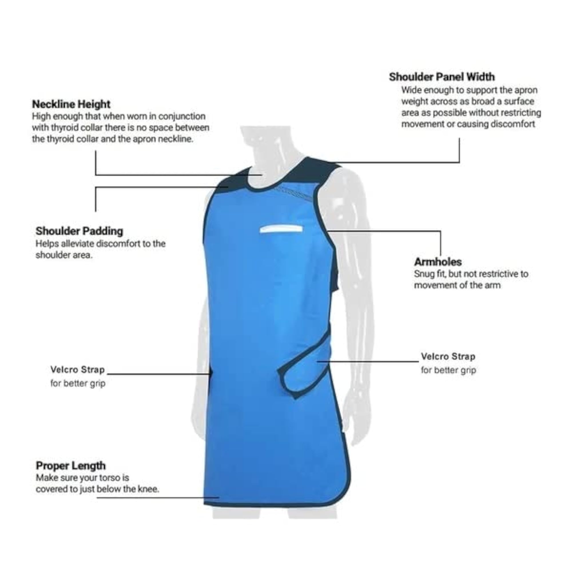 X-Ray Radiation Protection Lead Apron, Multicolor