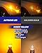 AUTOONE 194 LED Bulb Amber Yellow, Side Marker Lights 300% Brighter T10 168 2825 W5W LED Bulbs for License Plate Light Dome Map Door Courtesy Interior Car Lights, Pack of 2