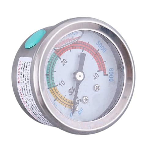 Manomètre de pression de filtre de piscine 2 pouces boîtier inox pour pompe à air haute pression