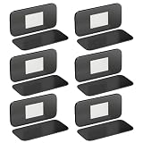 Magnete für Schranktüren Jiayi 6 Stück Ultra Dünn Türmagnete für Möbel Tür Magnet Magnetschnäpper Stark Schrankmagnete Selbstklebend Flach Schubladen Türschließer Schwarz