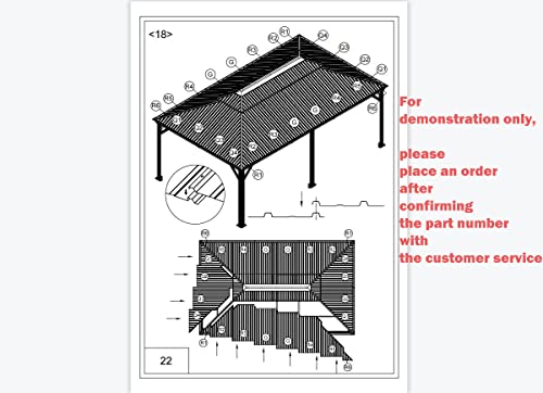 Yoleny Gazebo Replacement Parts For Yoleny Gazebo Only, Purchase Only After Consulting Customer Service. #TOP3