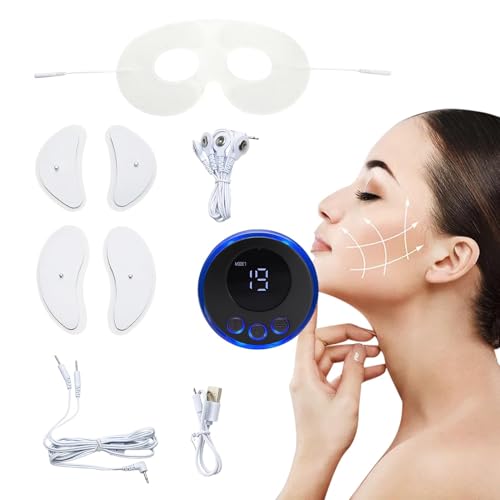 Máquina de lifting facial EMS – Masajeador facial eléctrico de estimulación muscular con tonificación de microcorriente versátil | Dispositivo de belleza anti-envejecimiento inalámbrico para la