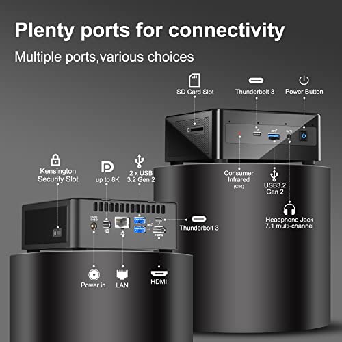 Image of Intel NUC 11 NUC11PAHI5 Panther Canyon Mini PC, Core i5-1135G7, 16GB RAM, 512GB SSD, Mini Computers Windows 11 Pro for Business Home Office, Support 8K /Wifi 6 /4K Quad Display /Bluetooth 5 /Thunderbolt 3