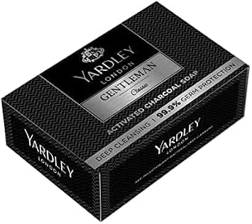100 Gram Yardley London Gentleman Classic Activated Charcoal Soap Pack of 4