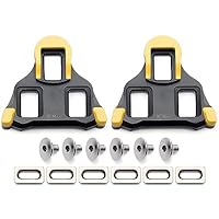 Pedaalschoenplaatjes voor Shimano-SPD-SL Compatibel met SM-SH12 (2 Graden Float Blue) Fietsschoenplaatjes Vervanging, Indoor Fietsen & Racefiets Schoenplaatjes, Volledig Compatibel met 3 Bolt