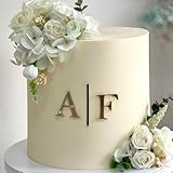 Adornos Personalizados Con Iniciales Para Tartas De Boda, Adornos Acrílicos Espejados Para Tartas De Cumpleaños, Adorno Reutilizables Para Tartas De Compromiso, Aniversarios Y Celebraciones