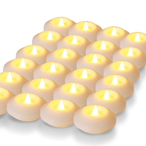 LARDUX Pack of 24 LED Floating Candles